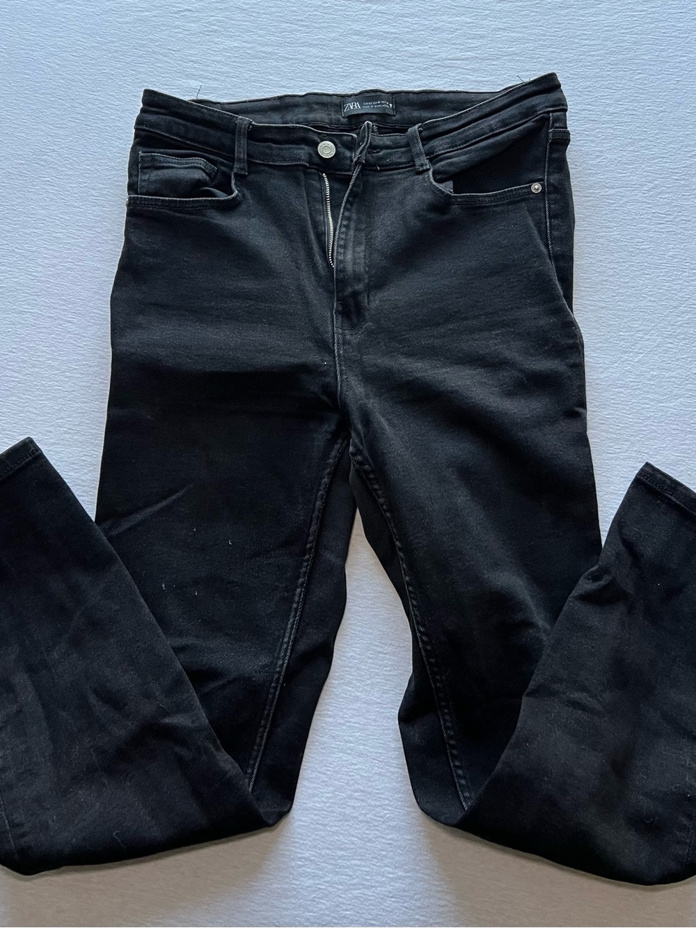 Zara Black Skinny High-Rise Jeans